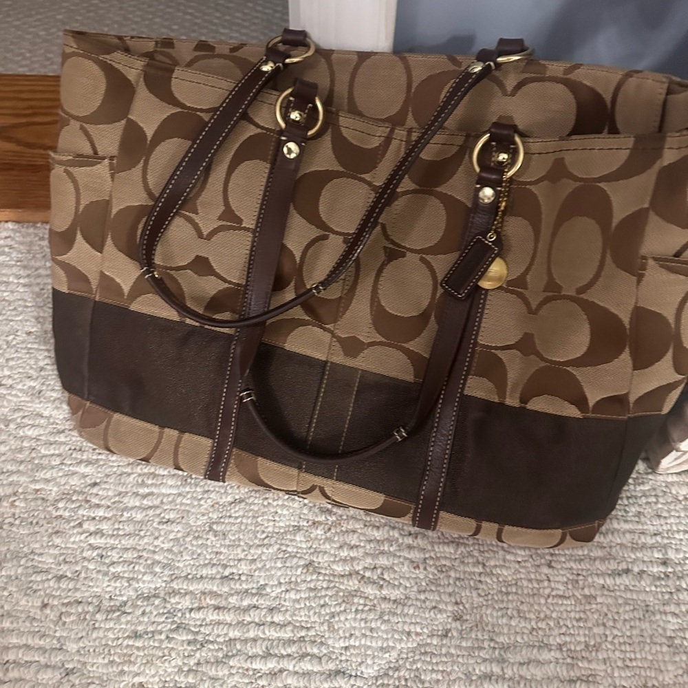 Coach Signature Tote Bag.